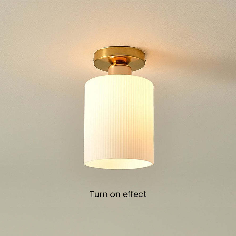 French White Simple Hallway Ceiling Light -Homdiy