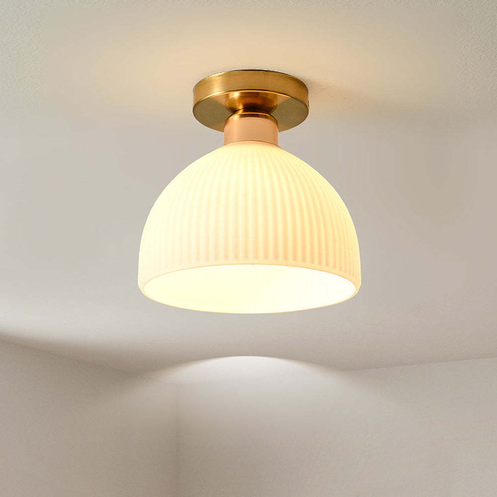 French White Simple Hallway Ceiling Light -Homdiy