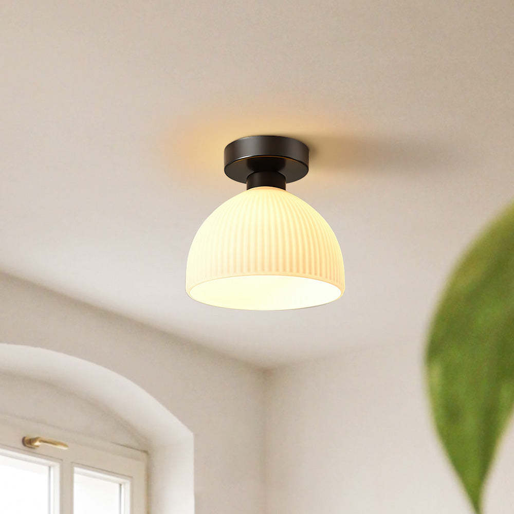 French White Simple Hallway Ceiling Light -Homdiy