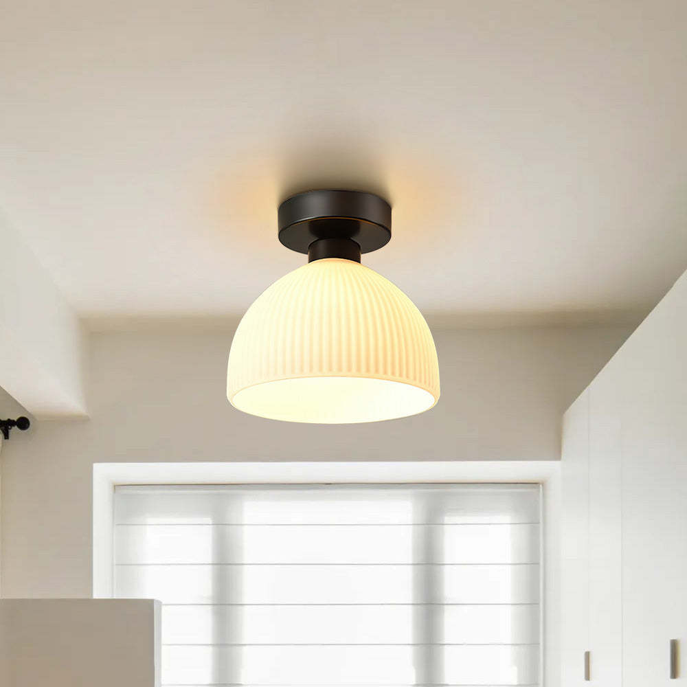 French White Simple Hallway Ceiling Light -Homdiy