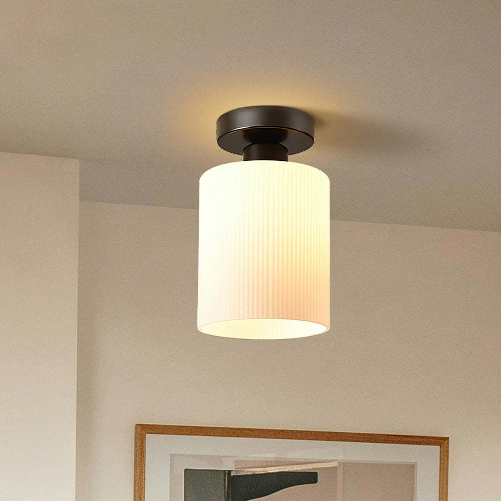 French White Simple Hallway Ceiling Light -Homdiy