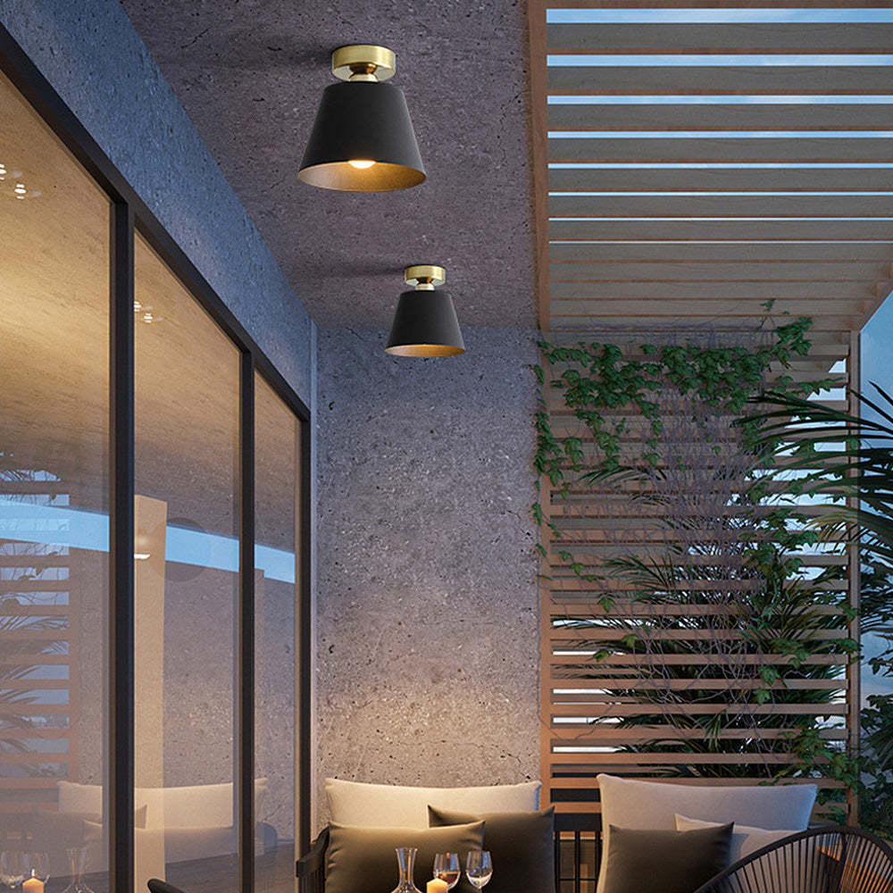 Nordic Simple Iron Shade Ceiling Light -Homdiy