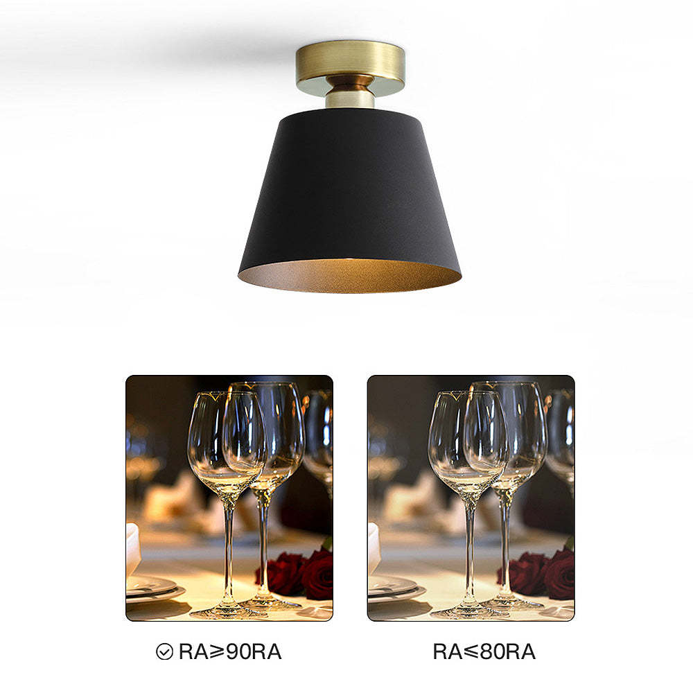 Nordic Simple Iron Shade Ceiling Light -Homdiy