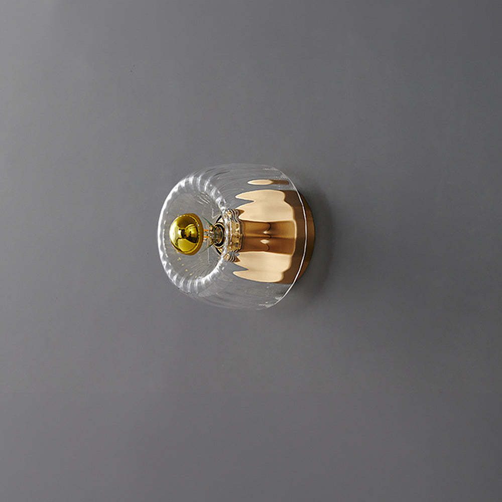 Modern Small Simple Clear Glass Ceiling Light -Homdiy