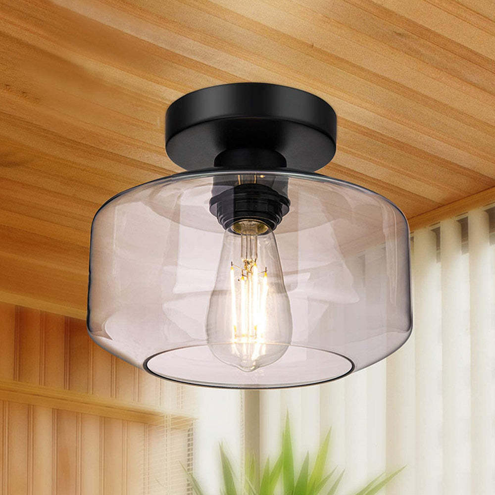 Modern Clear Glass Ceiling Light -Homdiy