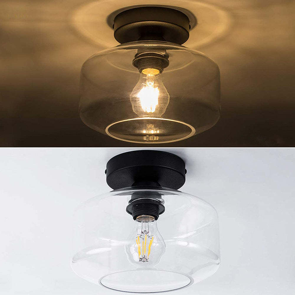 Modern Clear Glass Ceiling Light -Homdiy