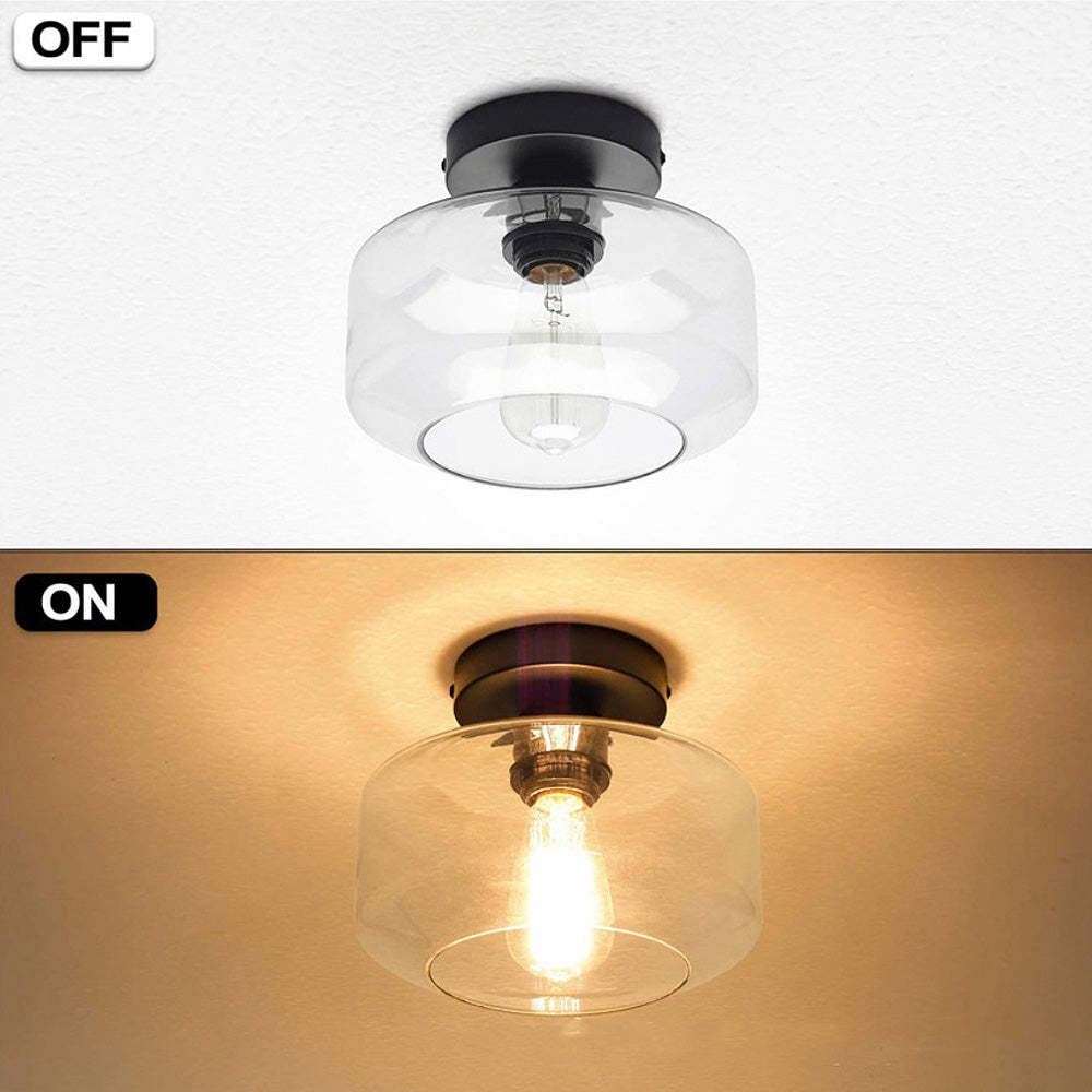 Modern Clear Glass Ceiling Light -Homdiy