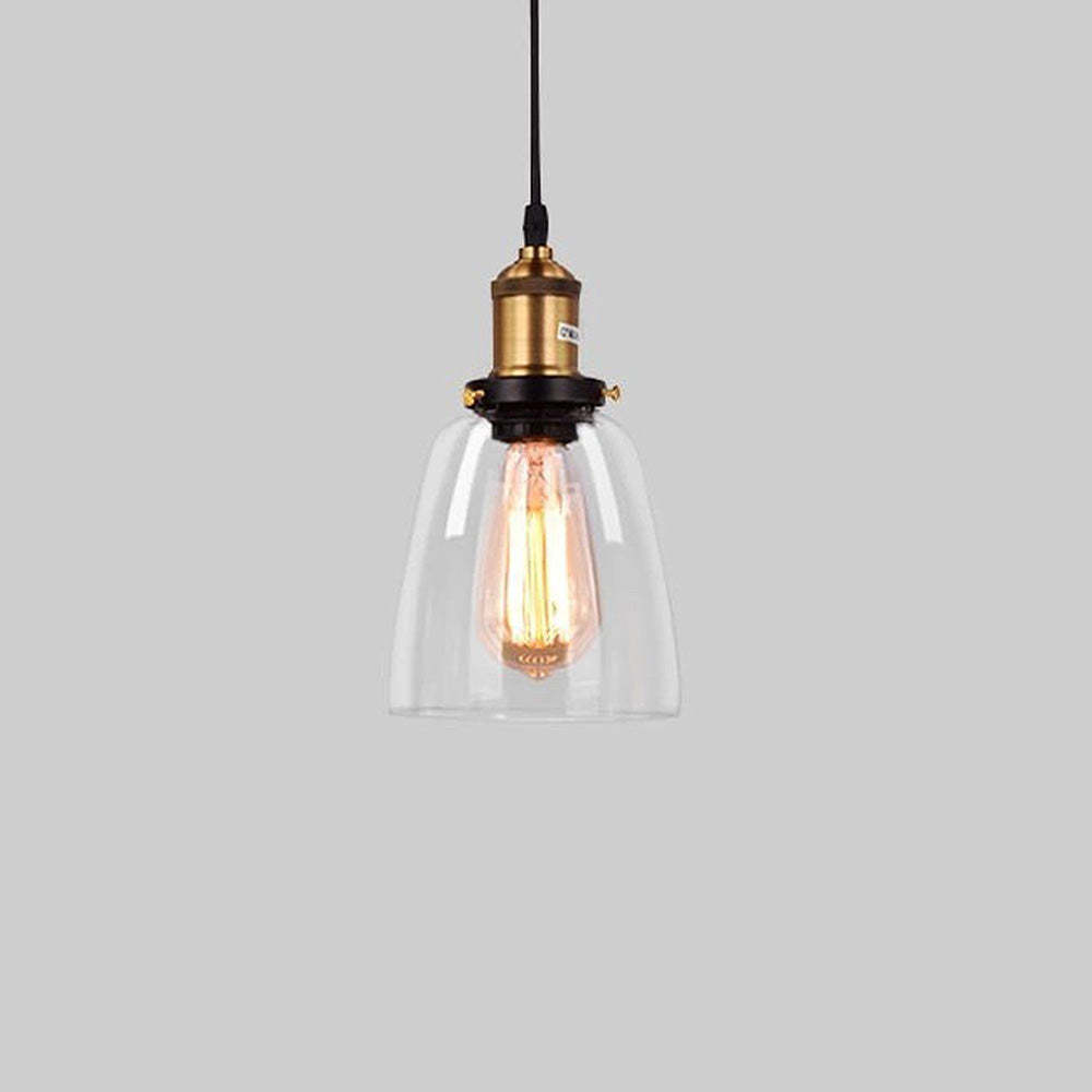Retro Personalized Clear Glass Pendant Light -Homdiy