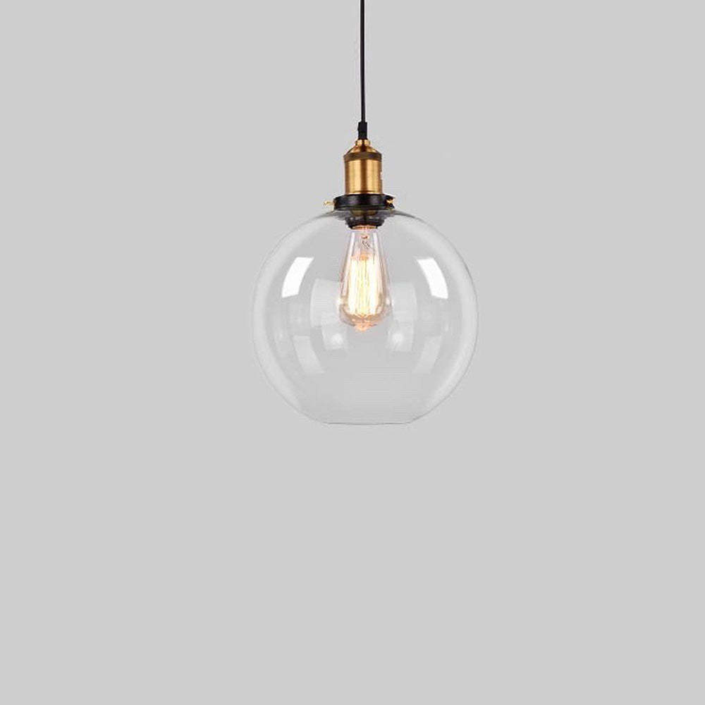 Retro Personalized Clear Glass Pendant Light -Homdiy