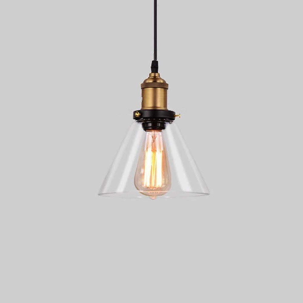 Retro Personalized Clear Glass Pendant Light -Homdiy
