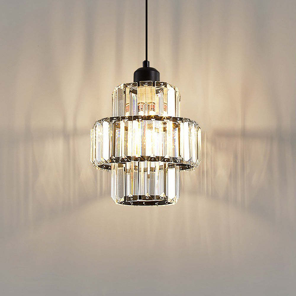 Vintage Luxury Crystal Glass Pendant Light -Homdiy