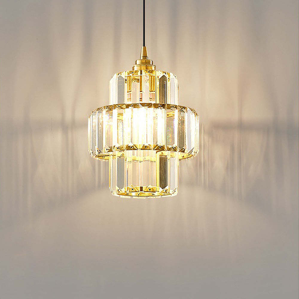 Vintage Luxury Crystal Glass Pendant Light -Homdiy