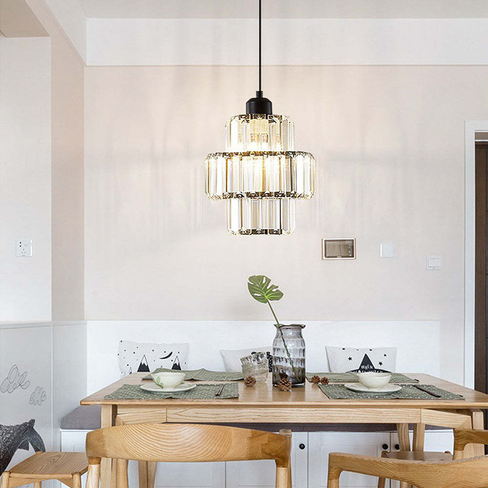 Vintage Luxury Crystal Glass Pendant Light -Homdiy