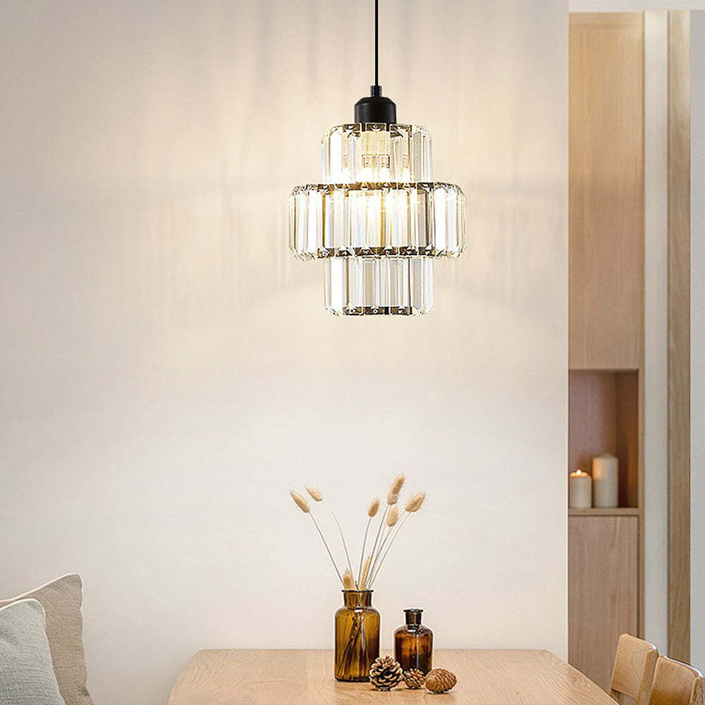 Vintage Luxury Crystal Glass Pendant Light -Homdiy