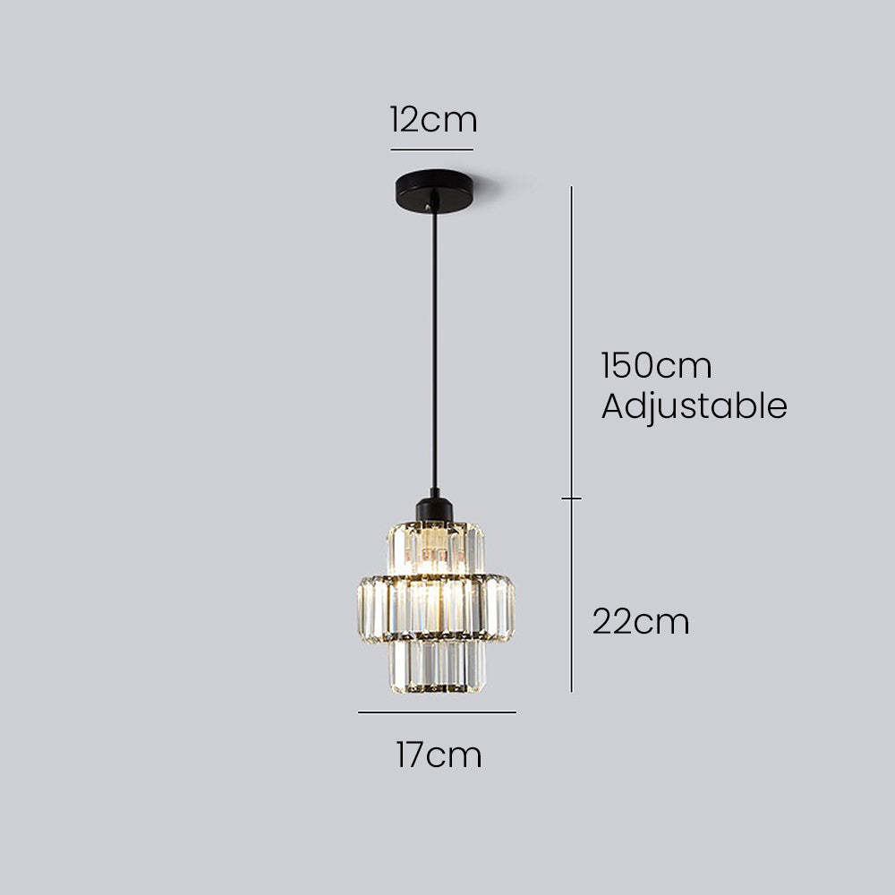 Vintage Luxury Crystal Glass Pendant Light -Homdiy