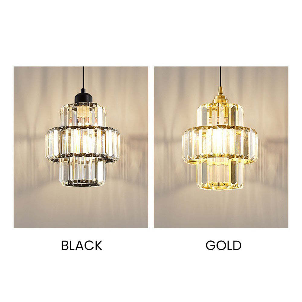 Vintage Luxury Crystal Glass Pendant Light -Homdiy