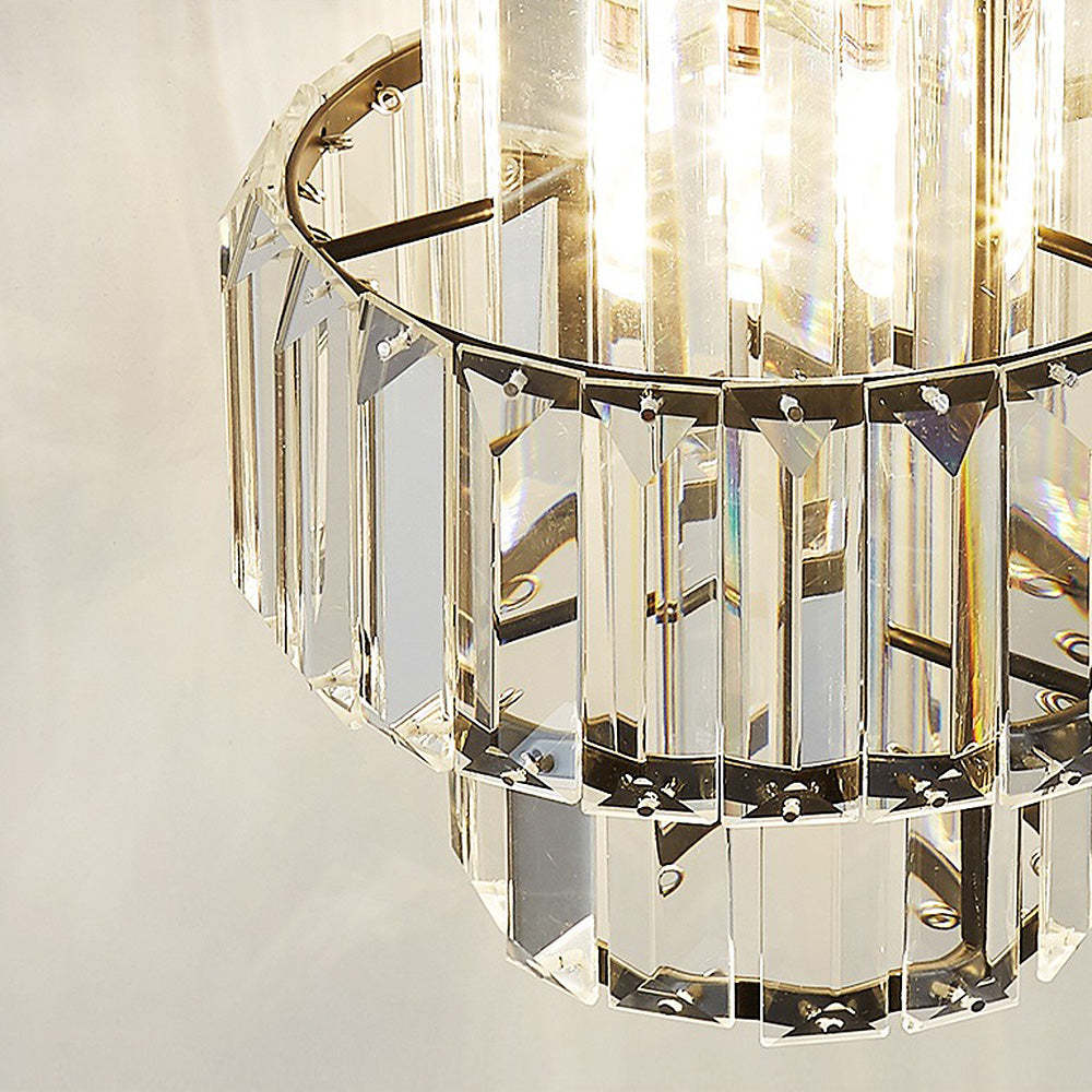 Vintage Luxury Crystal Glass Pendant Light -Homdiy