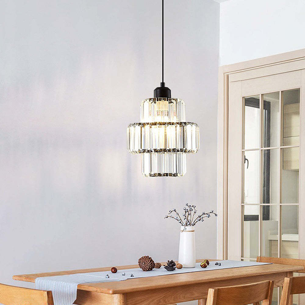 Vintage Luxury Crystal Glass Pendant Light -Homdiy