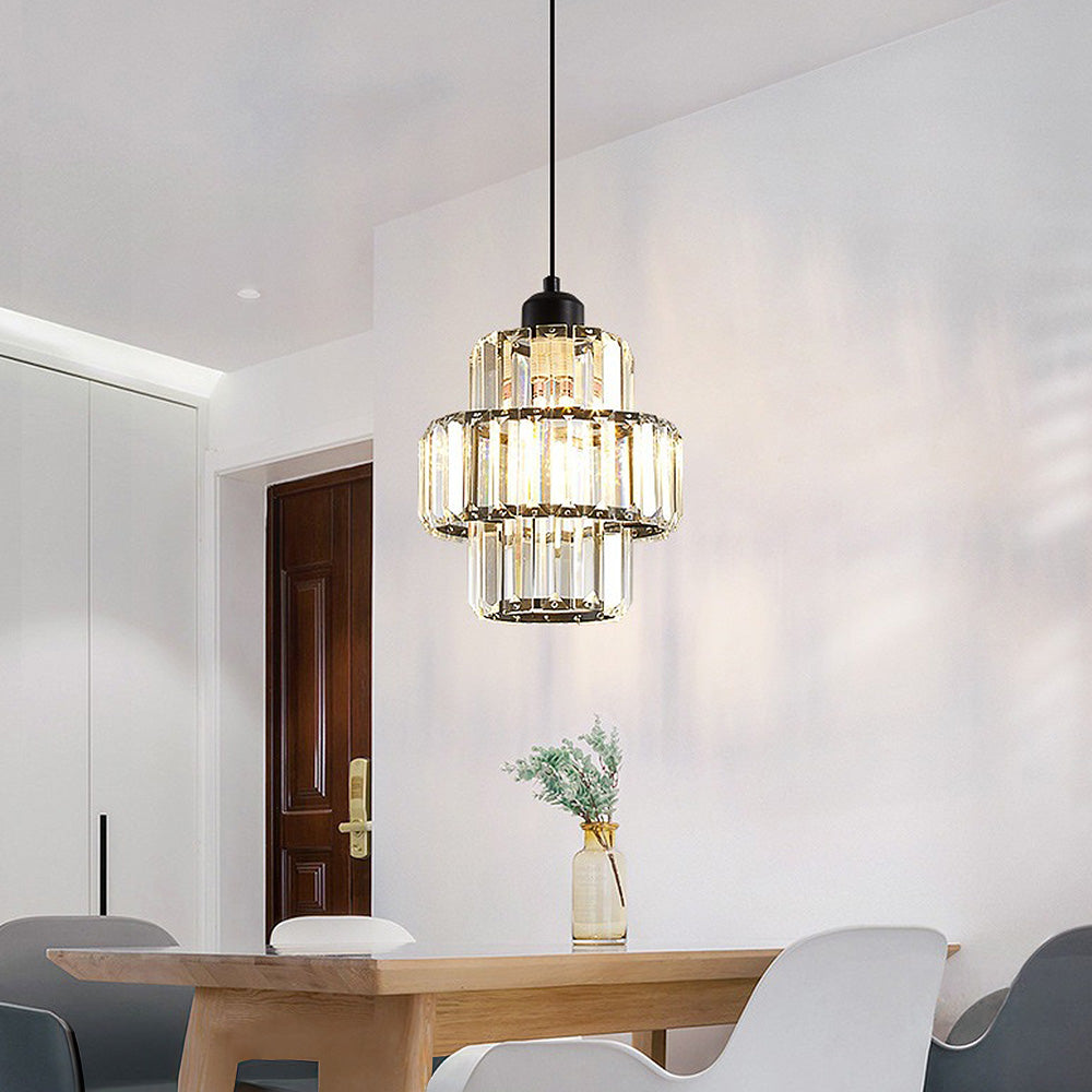 Vintage Luxury Crystal Glass Pendant Light -Homdiy