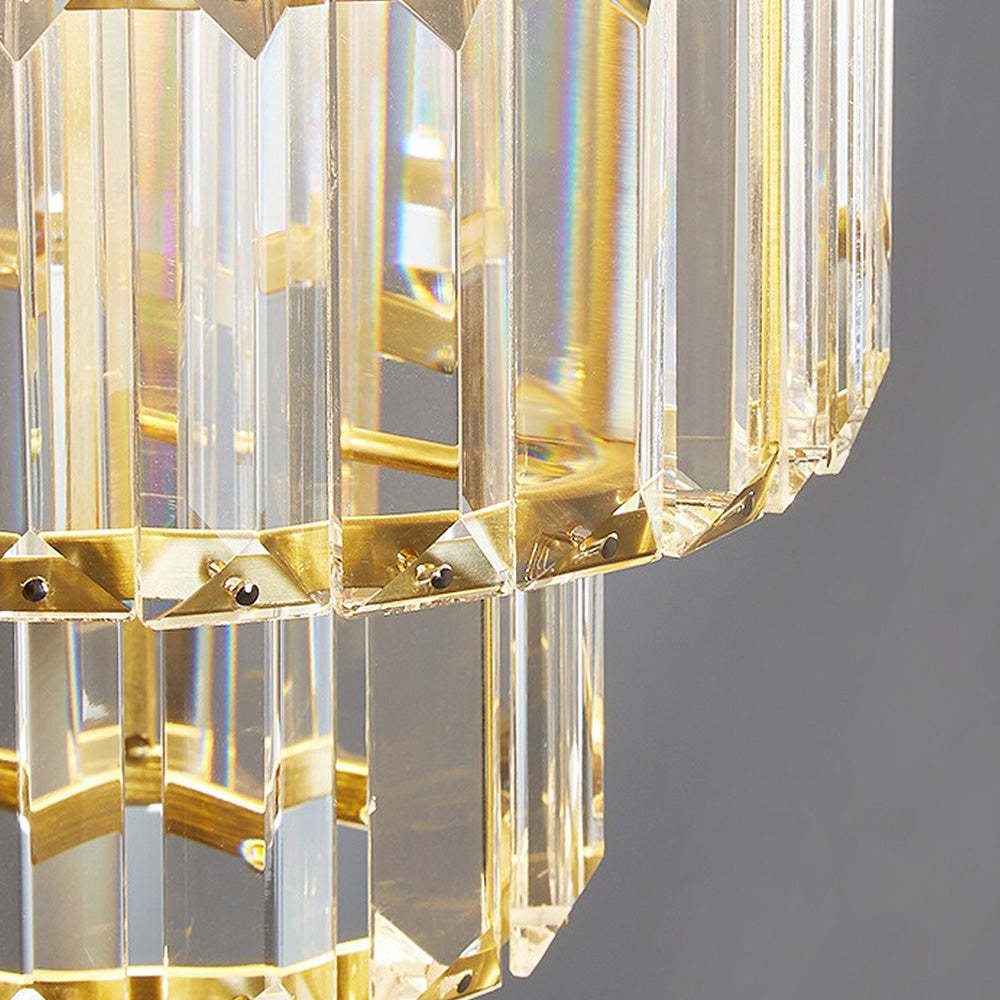 Vintage Luxury Crystal Glass Pendant Light -Homdiy
