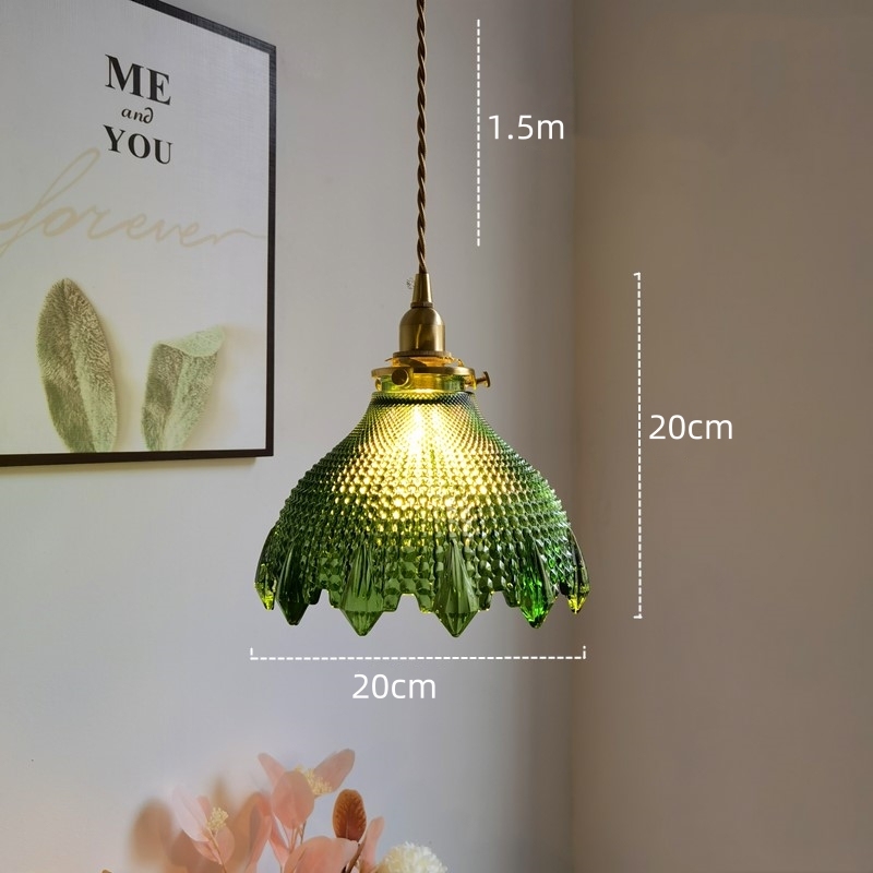 Medieval Elegance Glass Clear Pendant Light -Homdiy