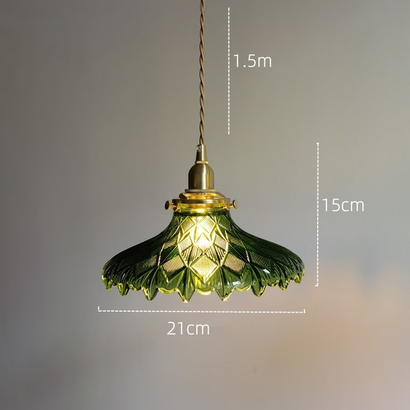 Medieval Elegance Glass Clear Pendant Light -Homdiy