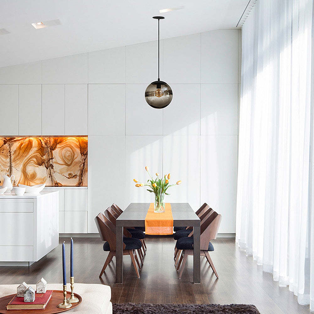 Minimalist Orb Clear Glass Pendant Light -Homdiy