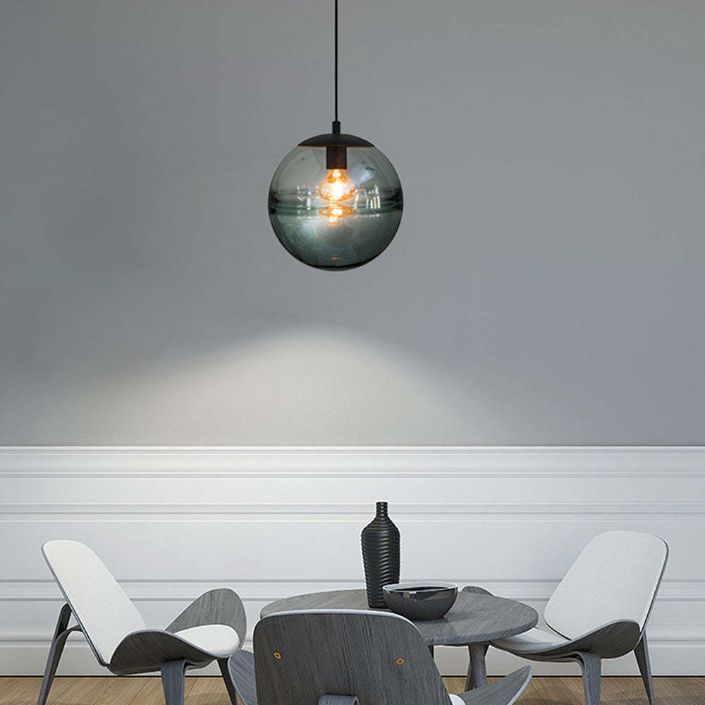 Minimalist Orb Clear Glass Pendant Light -Homdiy