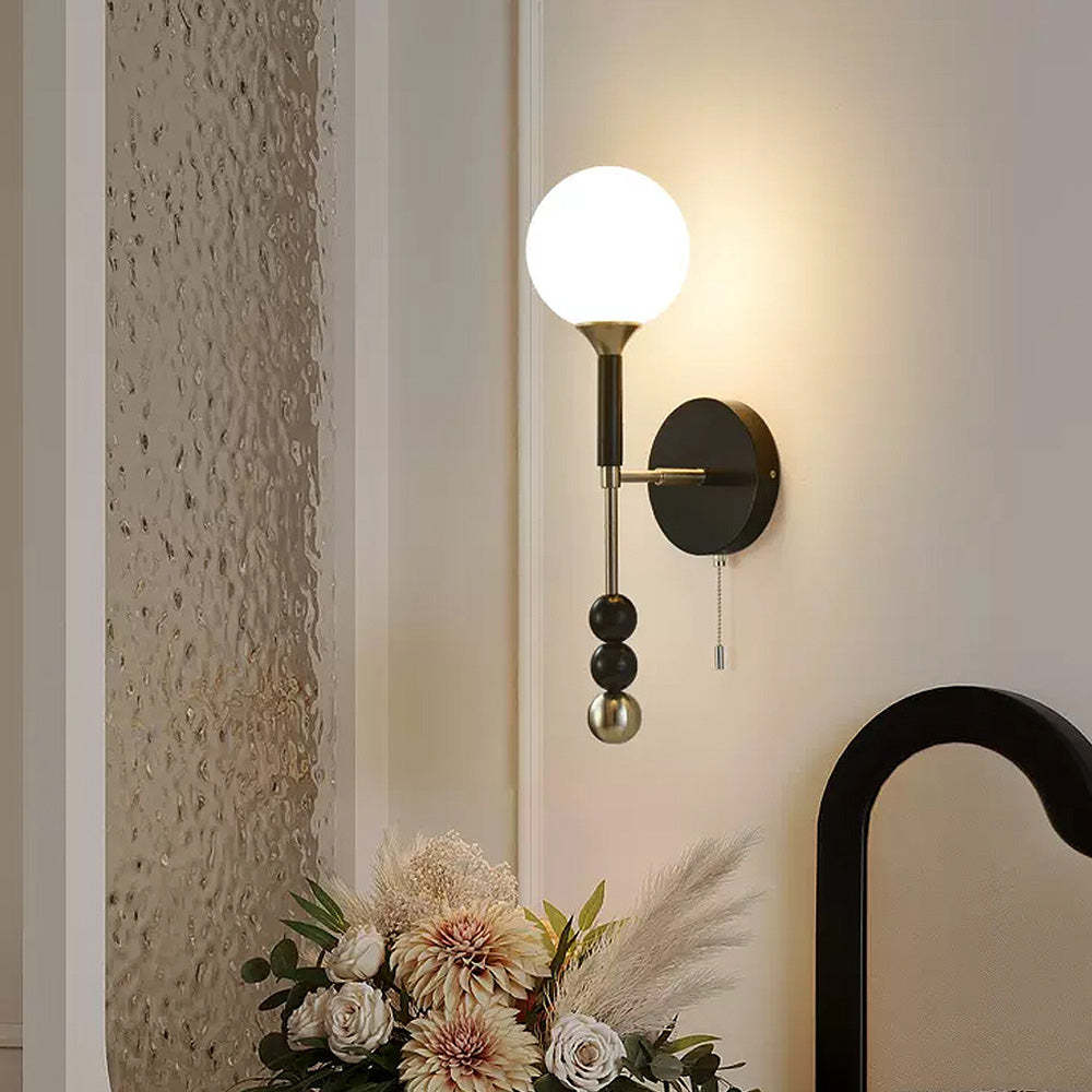 French Wooden Retro Long Wall Light -Homdiy