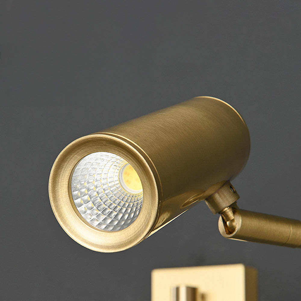 Modern Luxury Brass Rotatable Wall Light -Homdiy