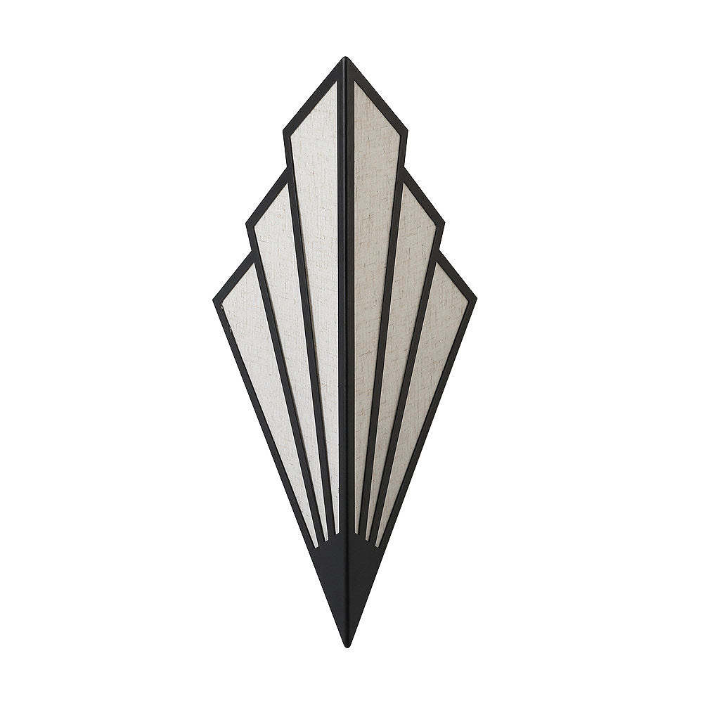 Contemporary Linen Geometric Wall LED Light -Homdiy