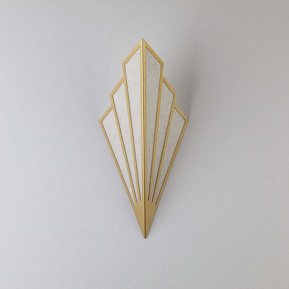 Contemporary Linen Geometric Wall LED Light -Homdiy