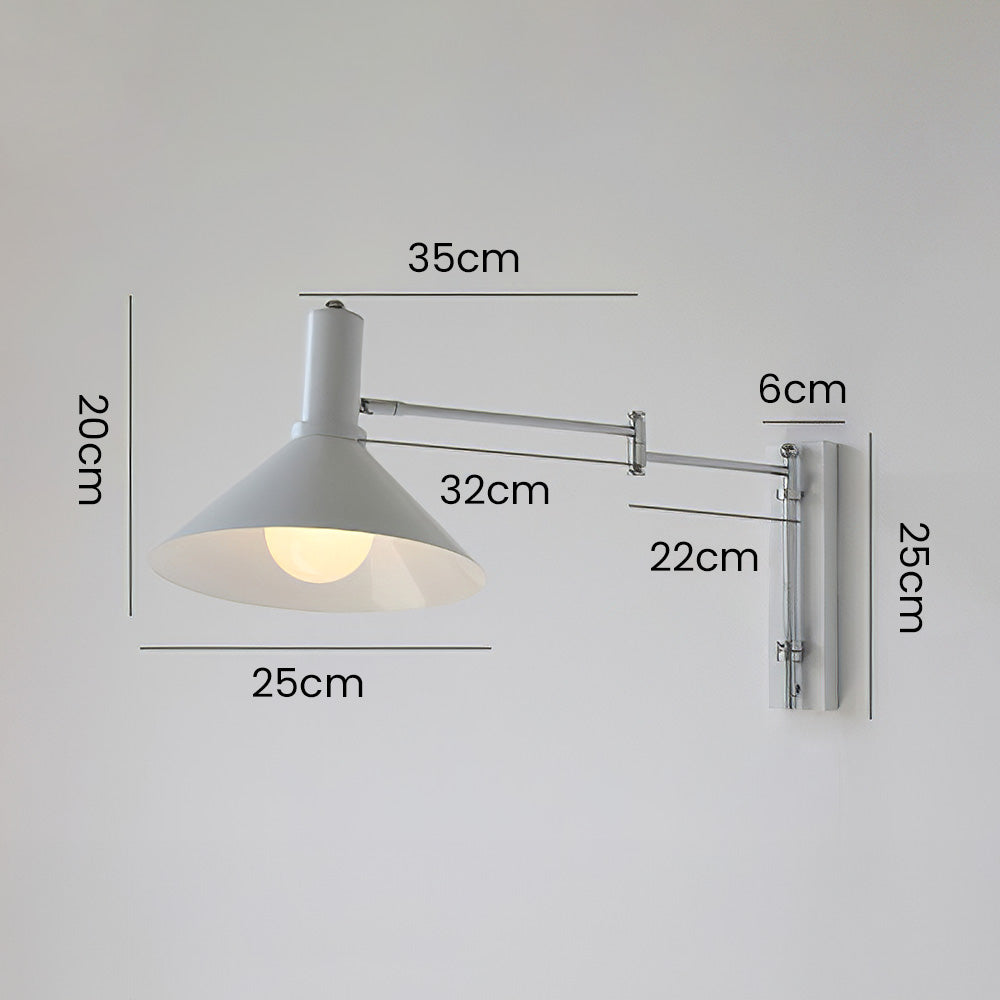 Homdiy Wall Light Bauhaus Simple Rotatable Stained Wall Light For