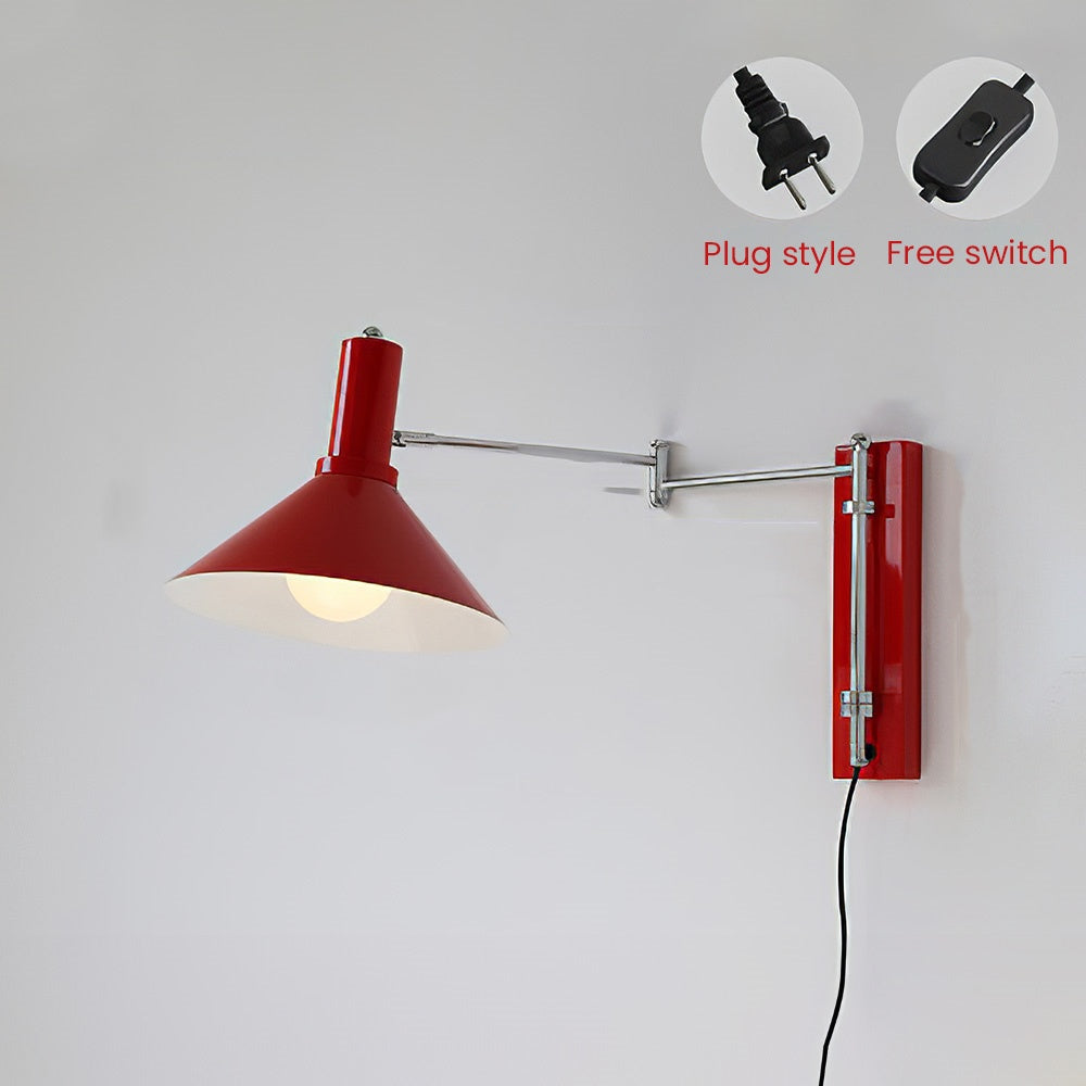 Homdiy Wall Light Bauhaus Simple Rotatable Stained Wall Light For