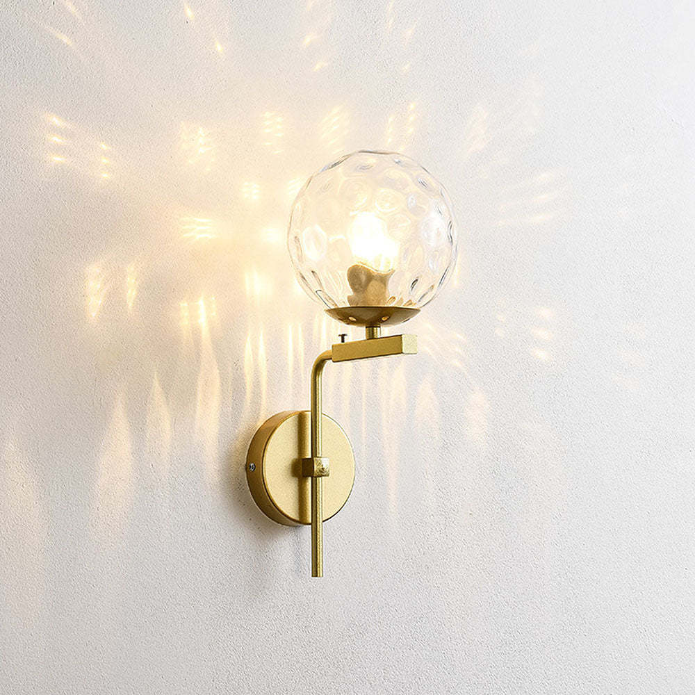 Scandinavian Bedside Glass Ball Wall Light -Homdiy