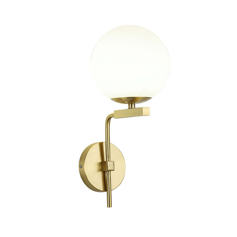 Scandinavian Bedside Glass Ball Wall Light -Homdiy