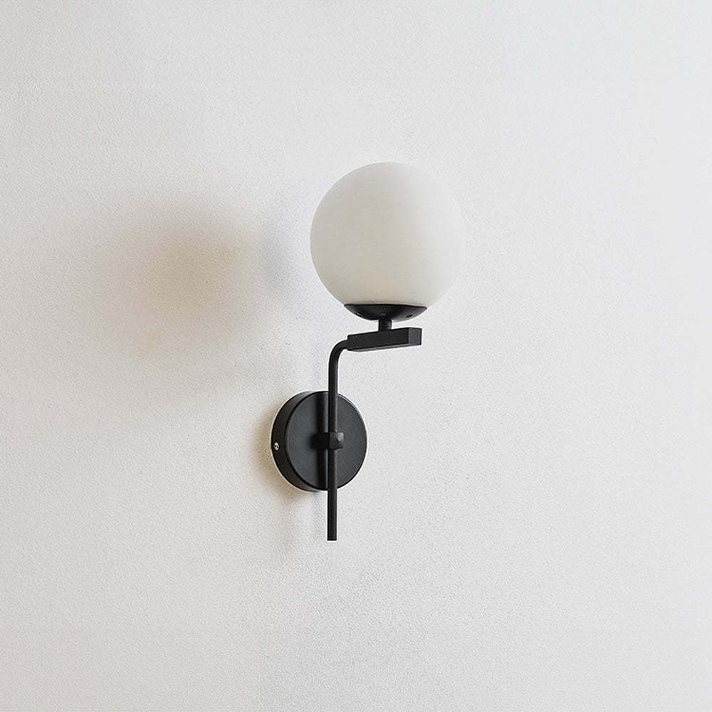 Scandinavian Bedside Glass Ball Wall Light -Homdiy