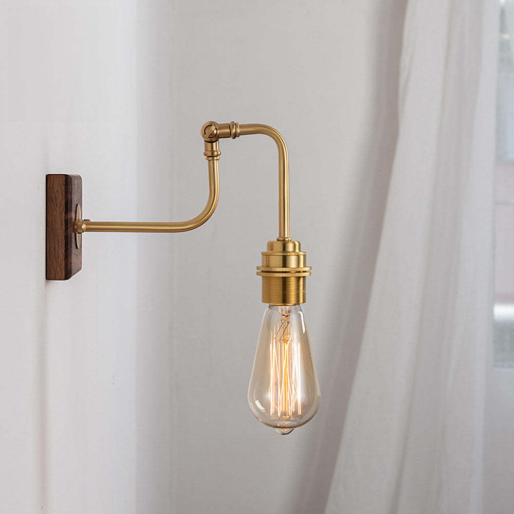 Minimalist Vintage Adjustable Glass Wall Light -Homdiy