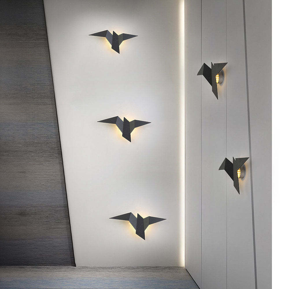 Creative Iron Bird Shape Wall Light -Homdiy