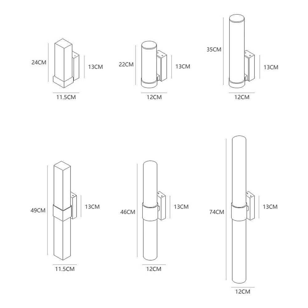 Simple Long Modern Wall LED Light -Homdiy