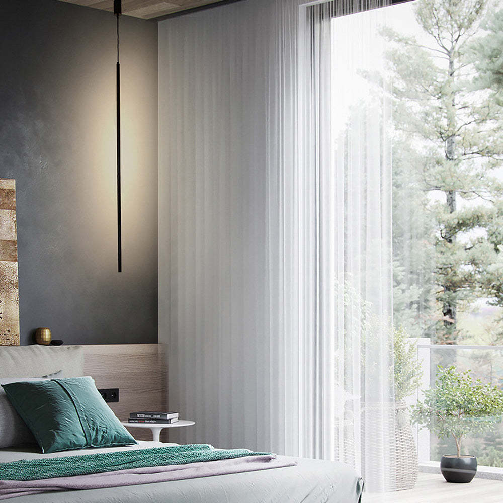 Minimalist Aluminum Long LED Pendant Light -Homdiy