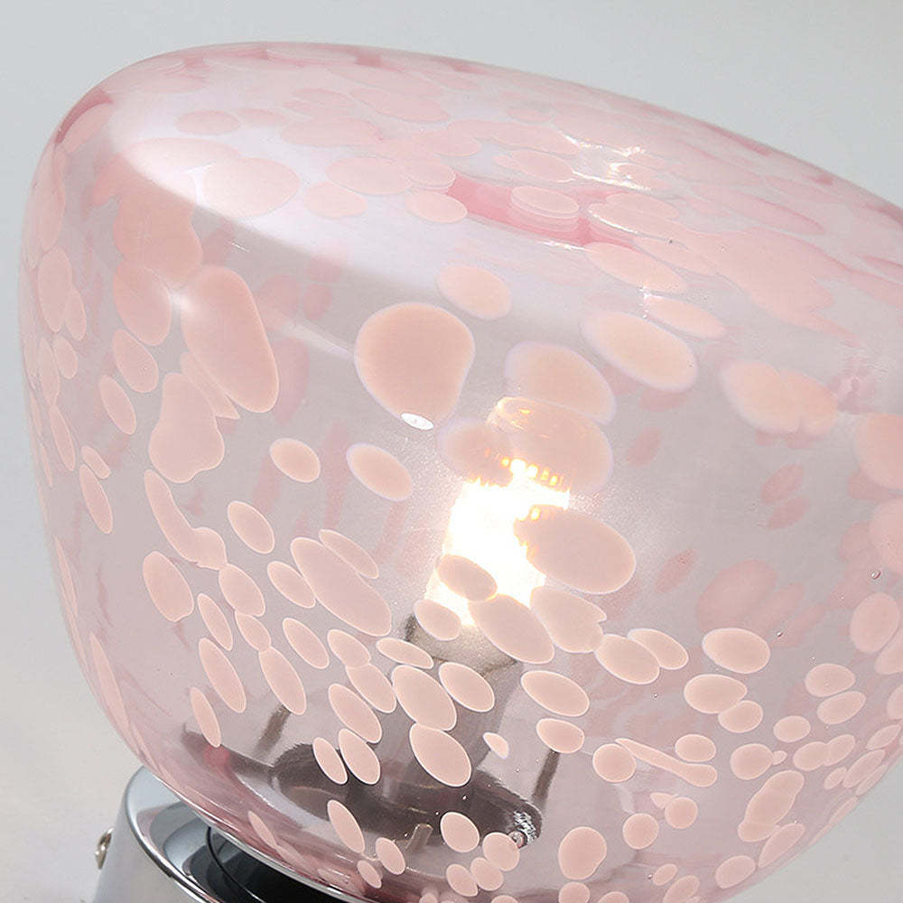 French Pink Clear Glass Hallway Ceiling Light -Homdiy