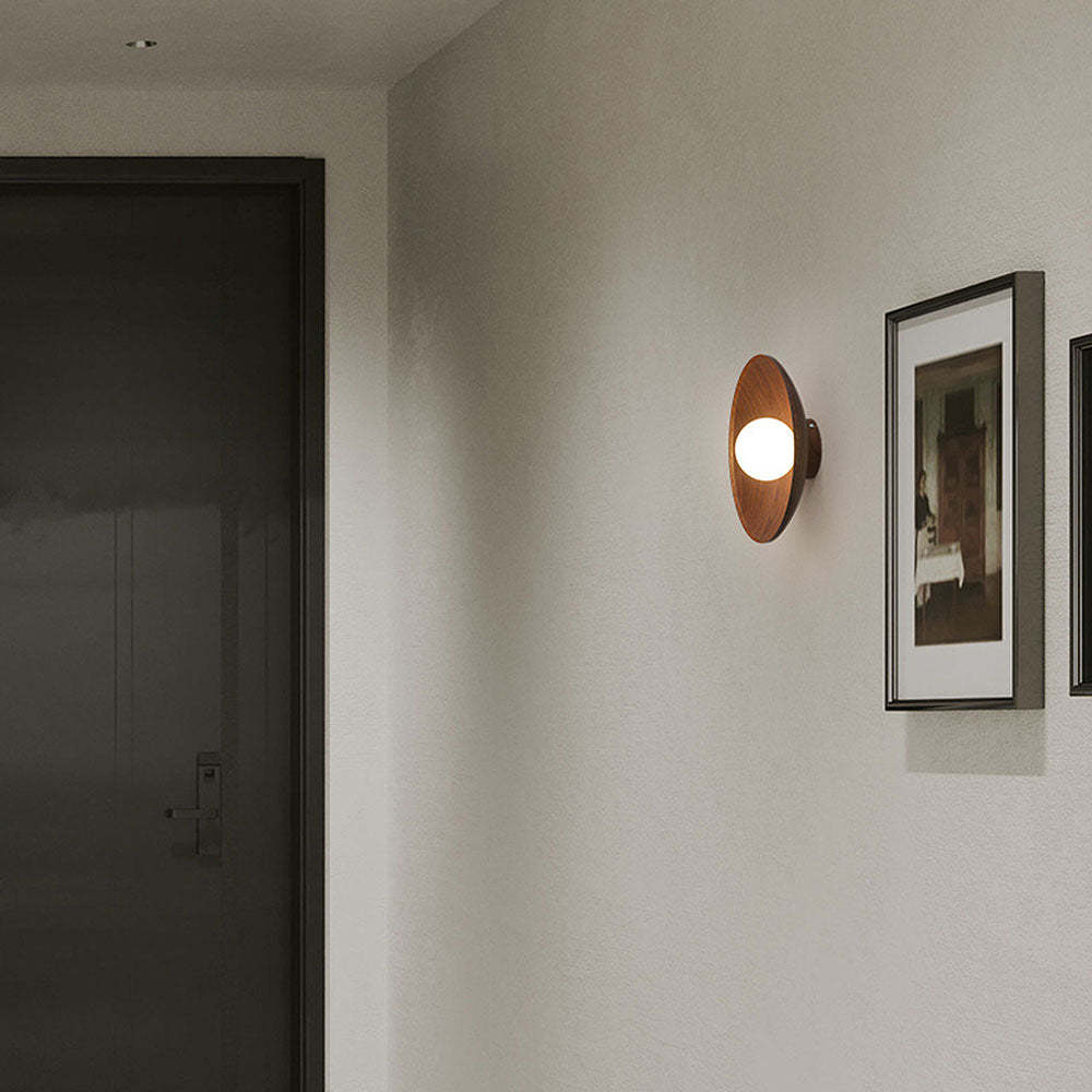 Minimalist Brown Iron Wooden Ceiling Light -Homdiy