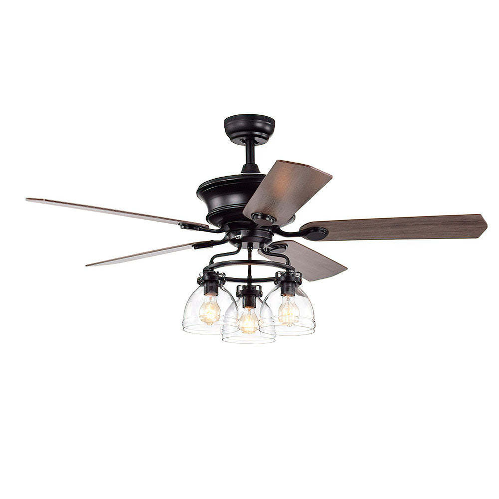 Minimalist 3 Head Ceiling Fan With Light And Remote -Homdiy