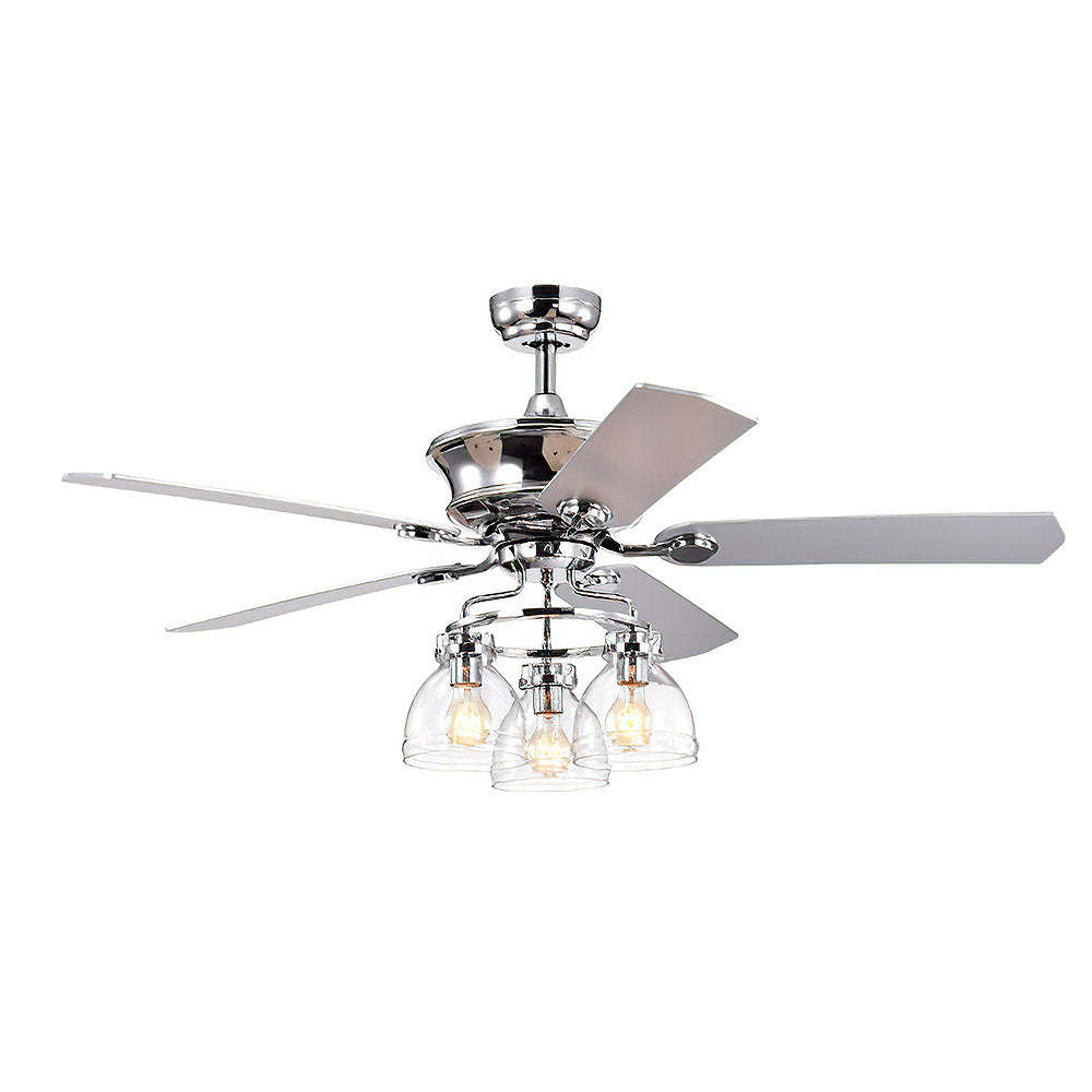 Minimalist 3 Head Ceiling Fan With Light And Remote -Homdiy