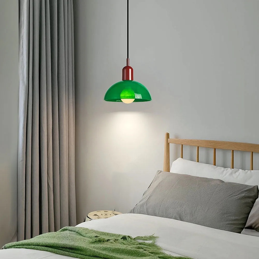 Modern Minimalist Bauhaus Glass Pendant Light
