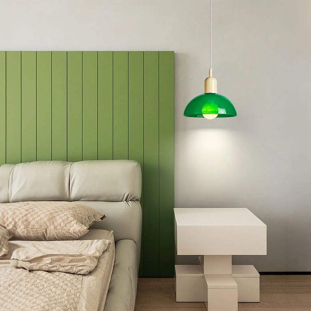 Modern Minimalist Bauhaus Glass Pendant Light