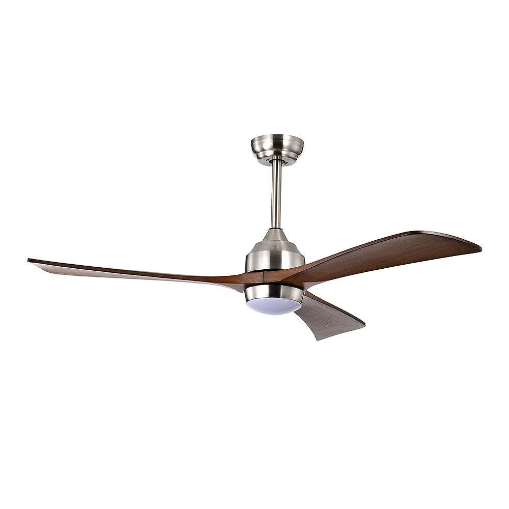Minimalist Wood Ceiling Fan With LED Light And Remote -Homdiy
