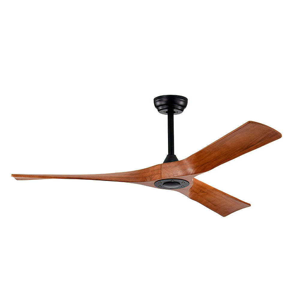 Natural Simple Wooden Ceiling Fan With No Light -Homdiy