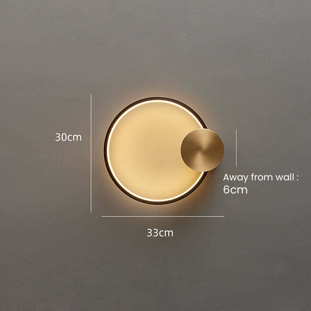 Luxury Simple Circle LED Wall Light -Homdiy